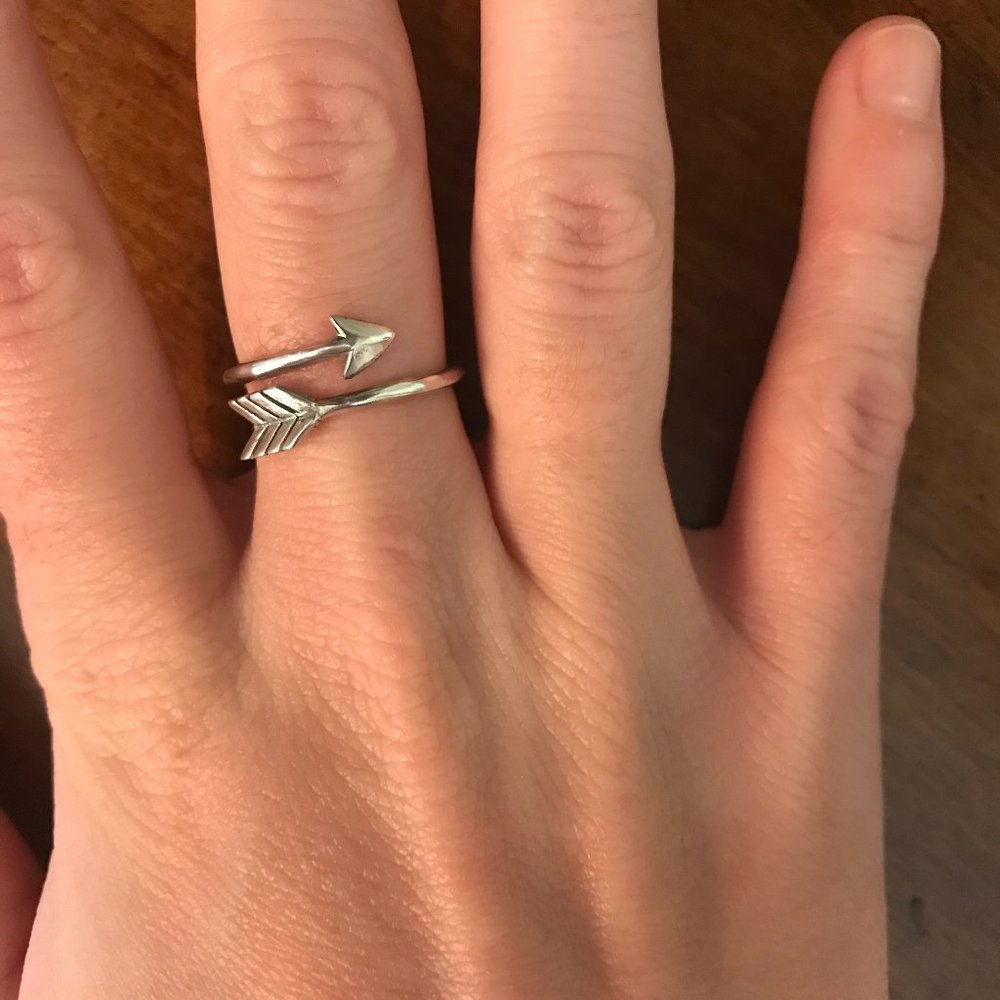 LAST ONE! Adjustable bow and arrow wrap ring - Picture 2 of 3
